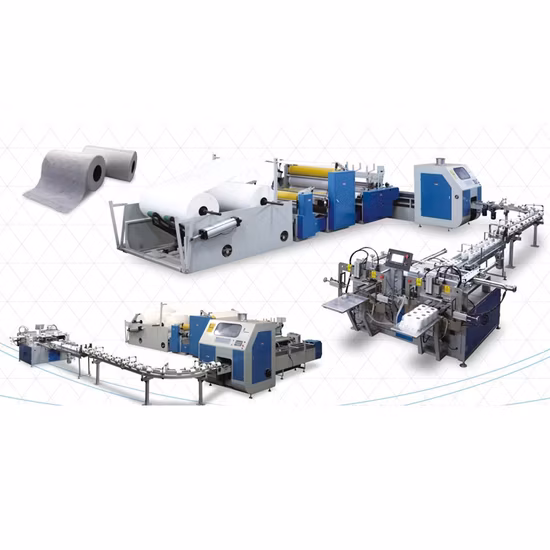 High Speed Automatic Small Business Toilet Tissue Paper Making Machine Full Line with Slitting and Rewinding Machine