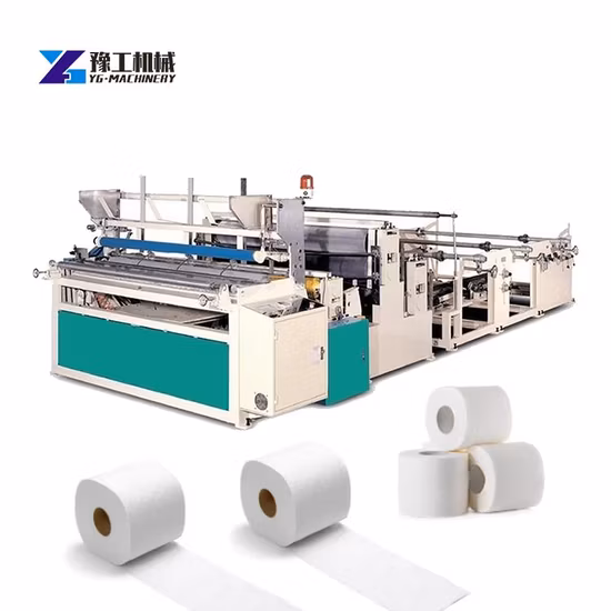 High Speed Automatic Small Business Toilet Tissue Paper Making Machine Full Line with Slitting and Rewinding Machine