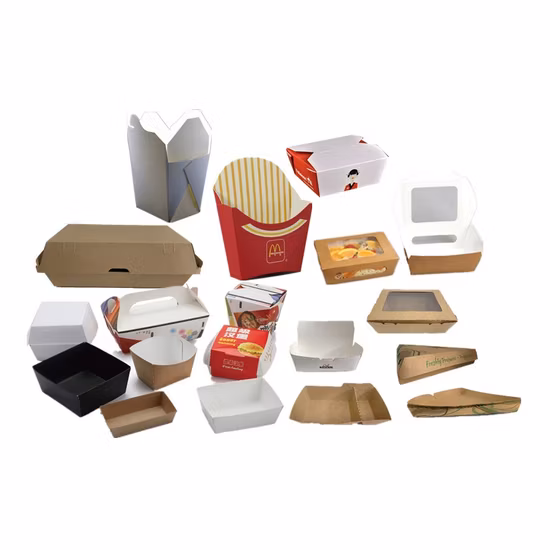 High Speed Automatic Paper Burger Box Forming Machine